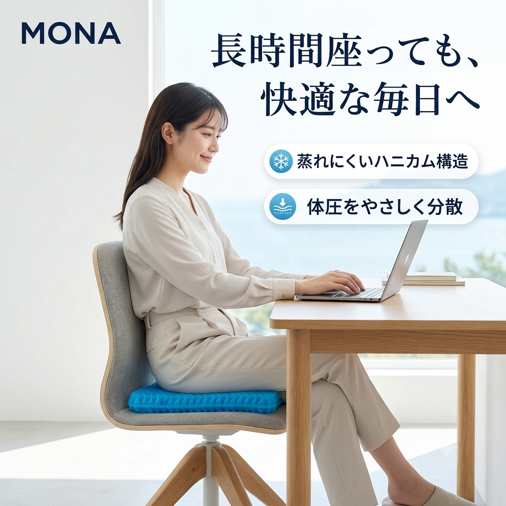 ハニカムゲルクッション